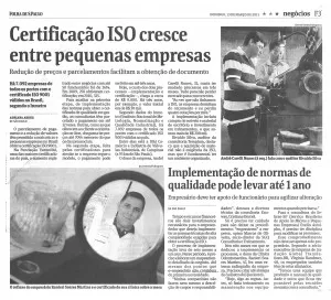 Veja a cópia da matéria da Folha
